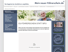 Tablet Screenshot of mein-neuer-fuehrerschein.de